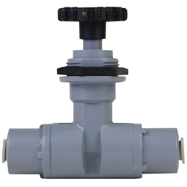 Precision Needle Valve with 1/4"John Guest Style Fittings