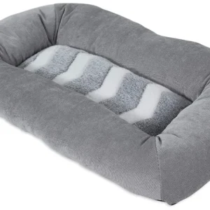 Precision Pet Snoozz ZigZag Mat Pet Bed Gray And White