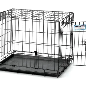 Precision ProValu 1 Door Wire Dog Crate Black 48 in