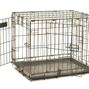 Precision ProValu 2 Door Wire Dog Crate Black 48 in