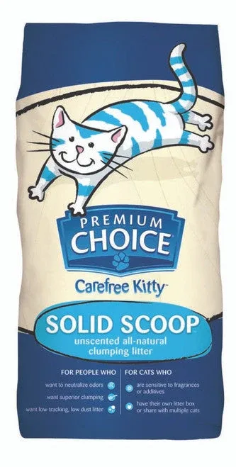 Premium Choice Litter Carefree Kitty Unscented All Natural Scoop Cat Litter 40 lb - Image 2