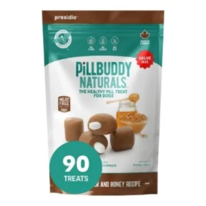 Presidio Dog Pill Buddy Natural Peanut Butter & Honey 90 ct
