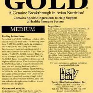Pretty Bird International Natural Gold Pelleted Bird Food 30lb MD