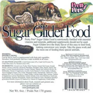 Pretty Bird International Sugar Glider Dry Food 12 oz