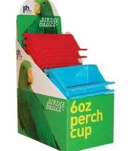 Prevue Birdie Basics 6oz Perch Cups 12pc Display Box {L+b}480100