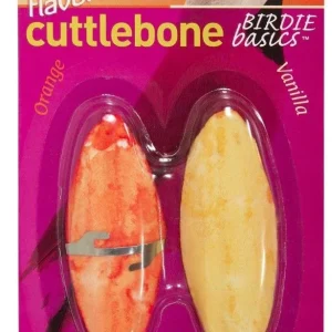 Prevue Birdie Basics Flavored Cuttlebone Orange and Vanilla Small 4 Inch Long