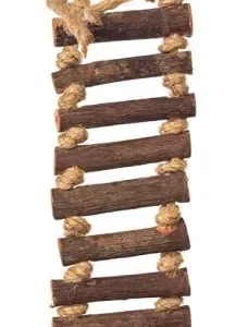 Prevue Naturals Wood and Rope Ladder Bird Toy
