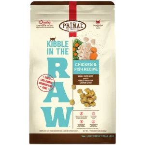 Primal Kibble In The Raw Chicken & Fish Recipe Kibble-Sized Bites Freeze