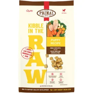 Primal Kibble In The Raw Puppy Chicken & Pork Recipe Kibble-Sized Bites w/ Freeze