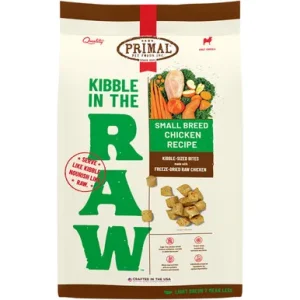 Primal Kibble In The Raw Small Breed Chicken Recipe Kibble-Sized Bites w/ Freeze