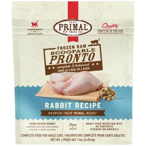 Primal Pronto Raw Frozen Feline Rabbit Formula Cat Food