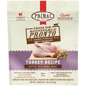Primal Pronto Raw Frozen Feline Turkey Formula Cat Food