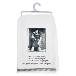 Primitives By Kathy The Officer Said Kitchen Towel