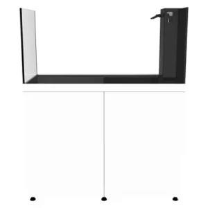 Pro Clear Prostar Rimless 150 Gallon Peninsula Setup White