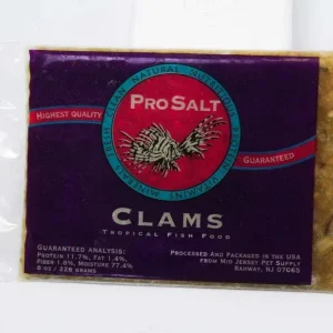 Pro Salt Clams Frozen Fish Food 8 oz SD-5