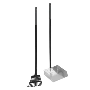 Petmate Clean Response Aluminum Rake & Pan