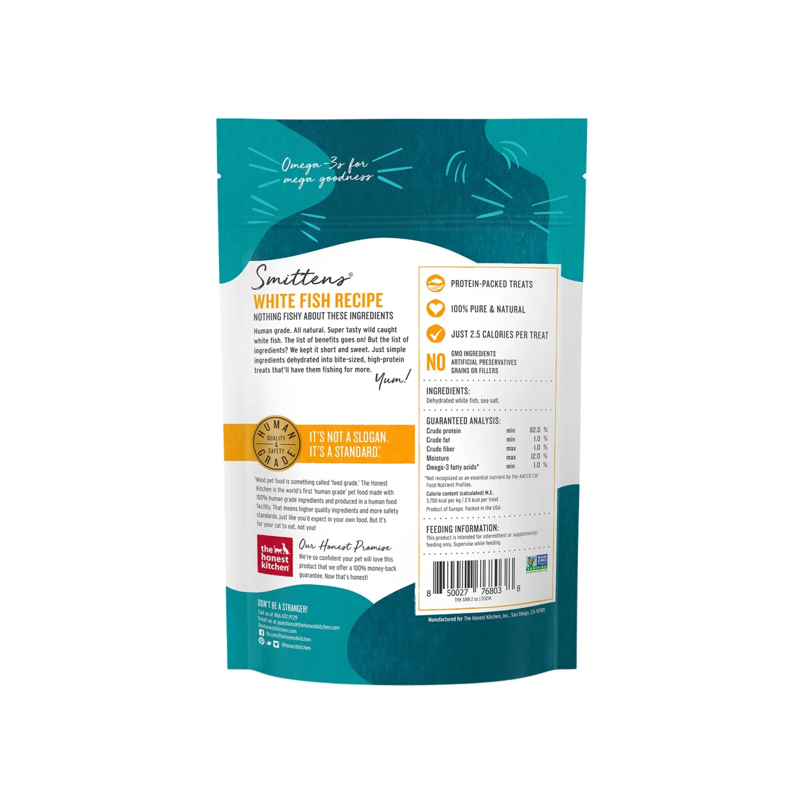 The Honest Kitchen Smittens Fish Cat Treats - Image 2