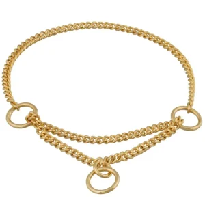 Martingale Show Chain Dog Collar (14 in x 1.2 mm)