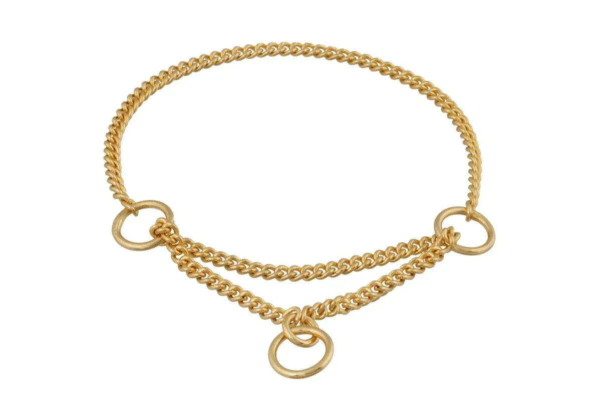 Martingale Show Chain Dog Collar (12 in x 1.4 mm) - Image 2