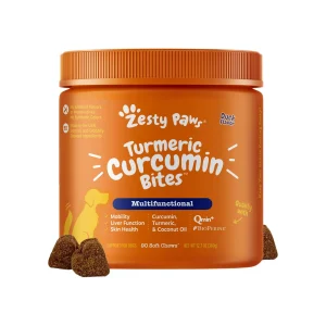 Zesty Paws Turmeric Curcumin Bites for Dogs