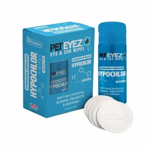 Pet Eyez HypoChlor+ Eye & Ear Wipes for Dogs & Cats, 60-Count