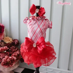 Wooflink Scarlet Dress in Red