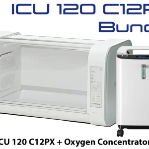 ICU 120 Bundle with 5L Veterinarian Oxygen Concentrator by Rcom USA