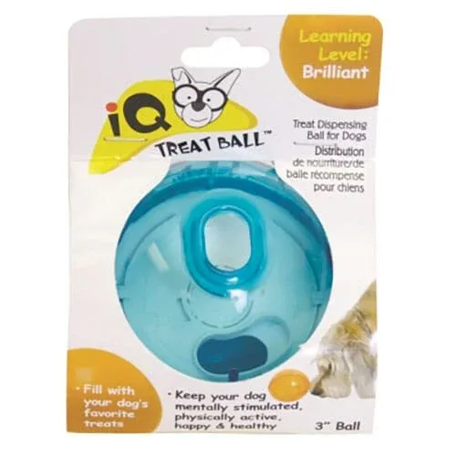 OurPets IQ Treat Ball Treat Dispensing Interactive Puzzle Ball Dog Toy