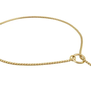 Slip Snake Show Chain Dog Collar (18 in x 2.4 mm)