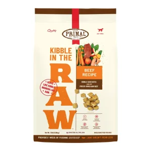 Primal Dog Freeze-Dried Kibble in The Raw Beef, 1.5 lb