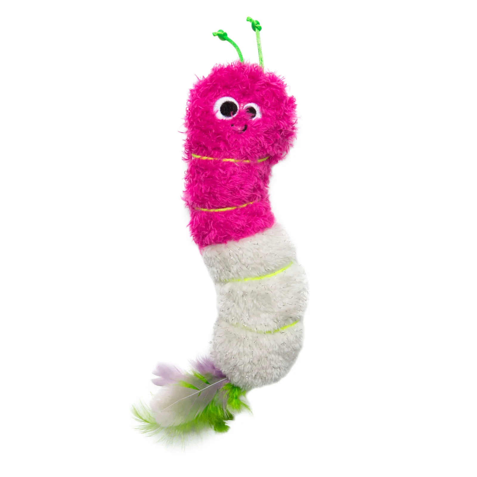 Quirky Kitty Glow Worm Kicker – Catnip & Silvervine Cat Toy That Glows at Night
