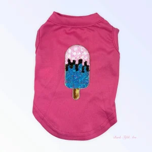 My Favorite Summer Dog Treats - Blue Ice Cream Dog Tee & Dress