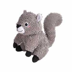 Fofos Squirrel Tough Plush Toy for Dogs (Grey)