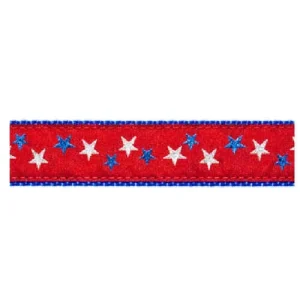 Patriotic Stars on Red