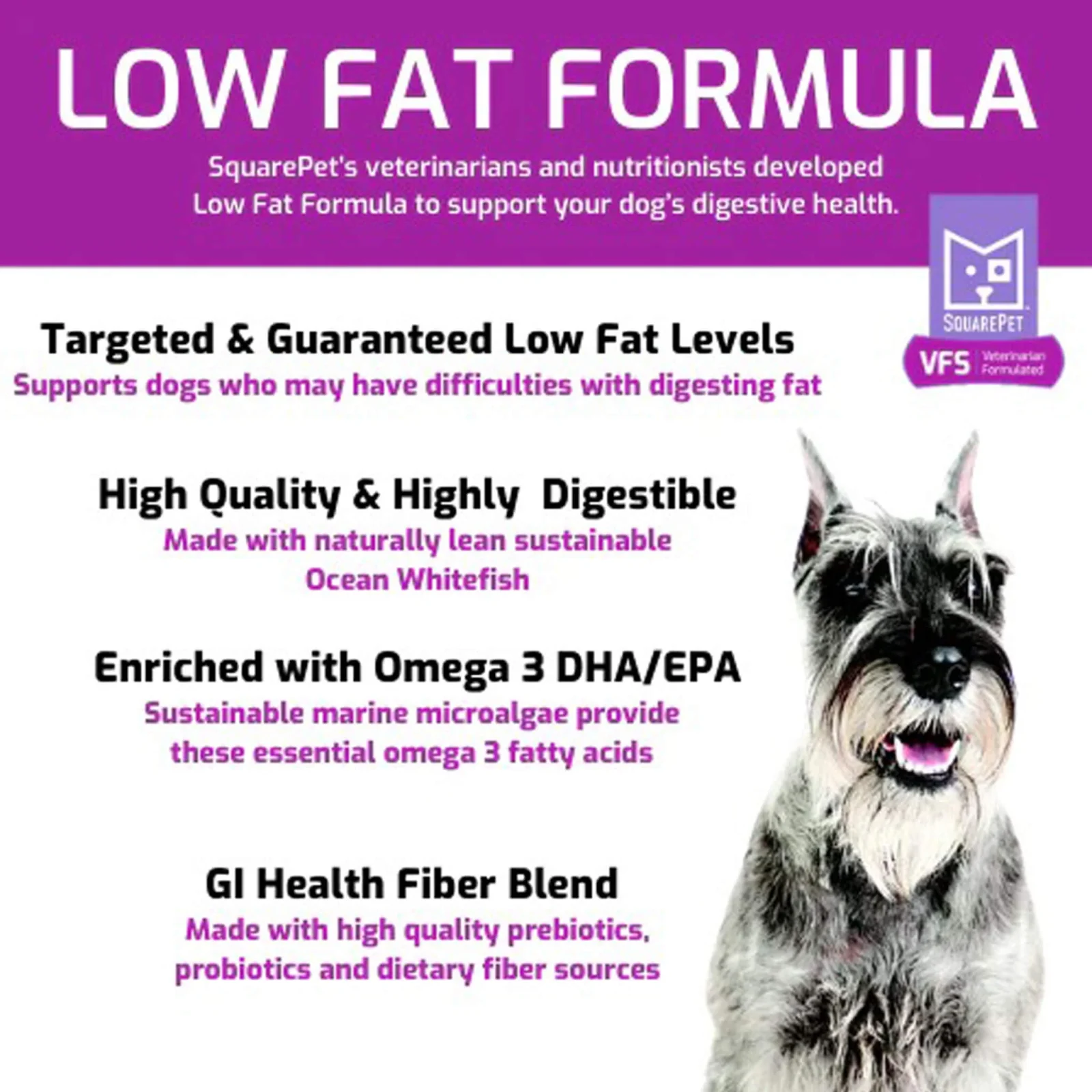Square Pet VFS Low Fat Formula Dry Dog Food - Image 2