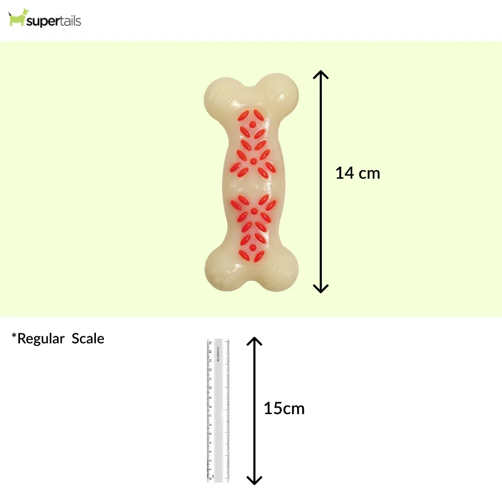 Nylabone Power Action Ridges Bone Chew Toy for Dogs - Image 2
