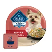 Blue Buffalo BLUE Delights Adult Prime Rib Flavor in Hearty Gravy Small Breed Wet Dog Food