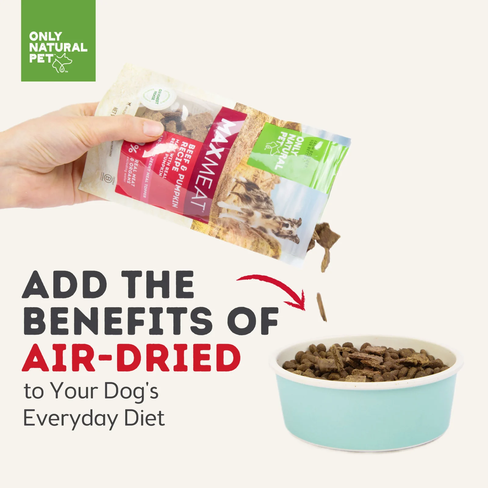 Only Natural Pet MaxMeat Air Dried Dog Treat & Food Topper - Image 2