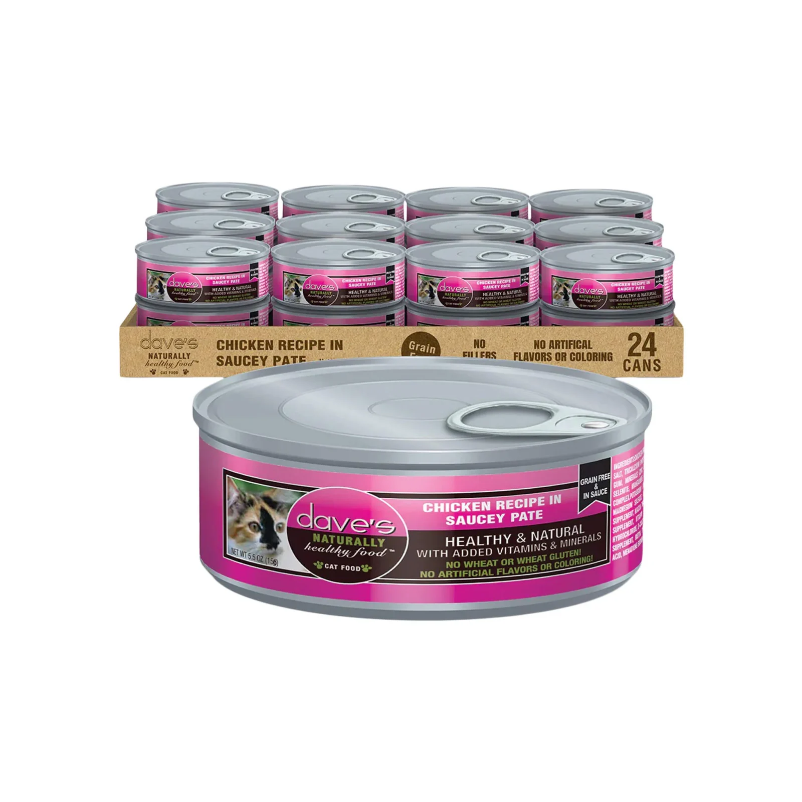 Dave's Pet Food Saucey Pate Grain Free Wet Cat Food