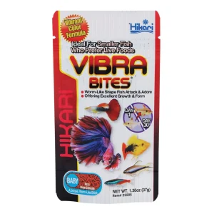 Hikari USA Vibra Bites Fish Food Baby, 1.3 oz