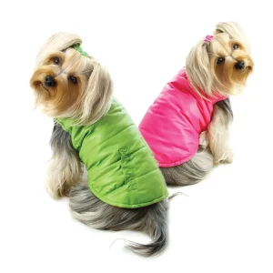 Reversible Parka Vest with Ruffle Trims for Dogs - Klippo Pet