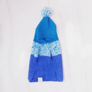 Colby Hoodie Sweater - Marled Blue-Green
