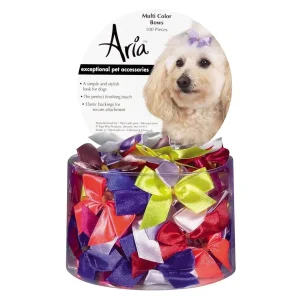 AR Multi Color Bow Canister 5/8 in 100 ct