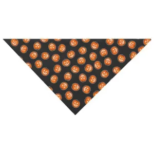 Top Performance Pumpkin Glow Dog Bandana - Halloween Jack-O'-Lantern Tie-On Pet Bandana