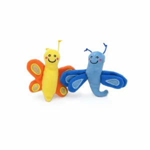 ZippyClaws Butterfly and Dragonfly, 2-Count