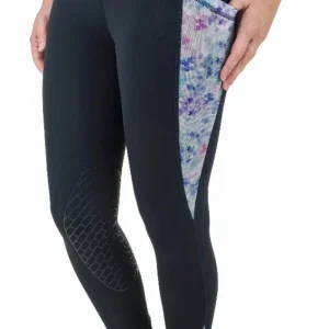 TuffRider Ladies Minerva 3 Season Printed Knee Patch Tights