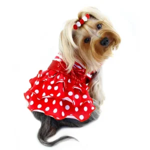 Sparkling Bow Ruffle Layered Dress for Dogs - Klippo Pet