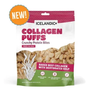 Icelandic+ Dog Collagen Puffs Bites with Kelp, 2.5 oz