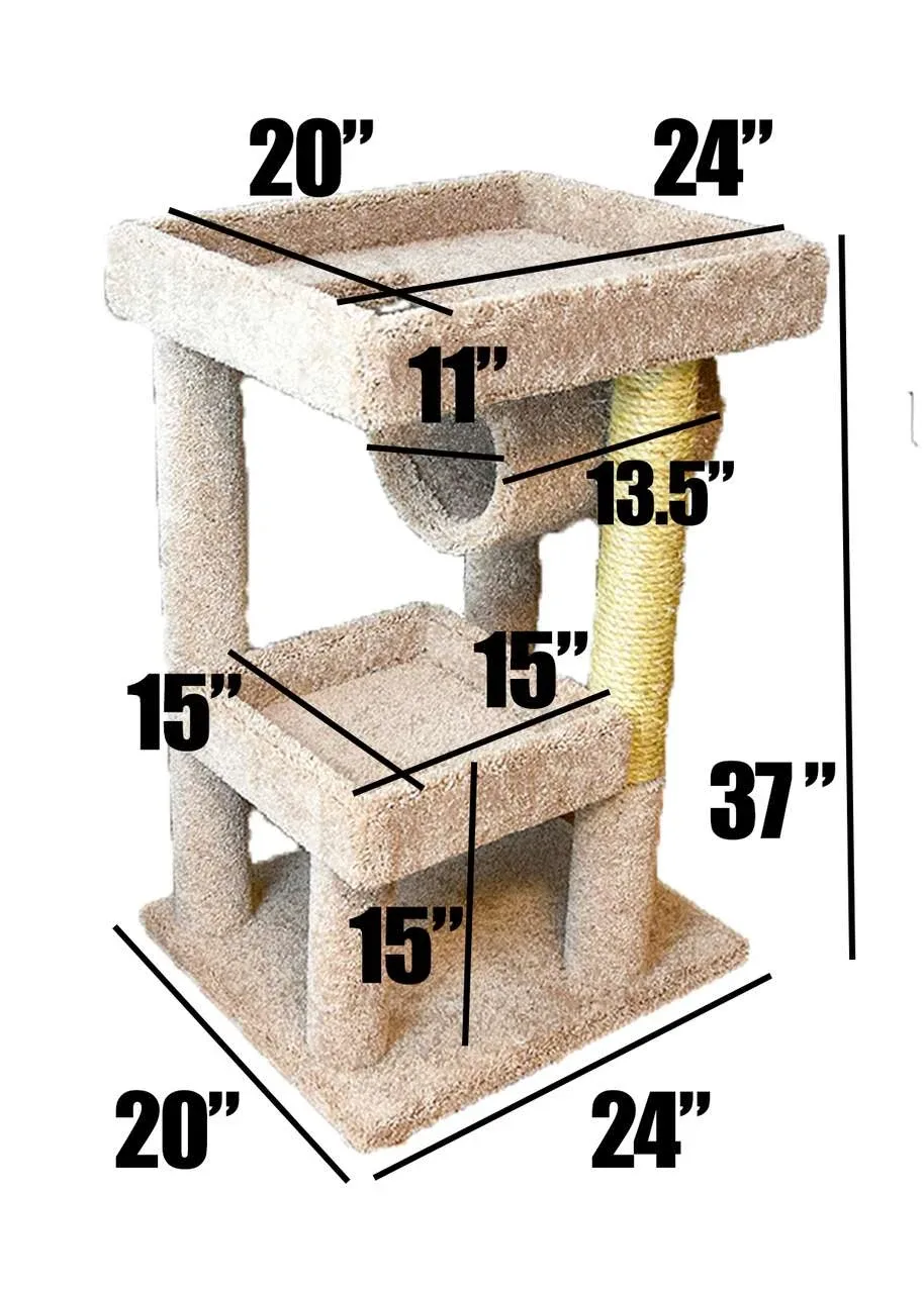 Premier Cat Lounger for Big Cats — Solid Wood Elevated Lounge Perch - Image 2