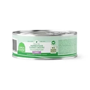 Open Farm Grain-Free Homestead Turkey Pate Recipe Canned Cat Food